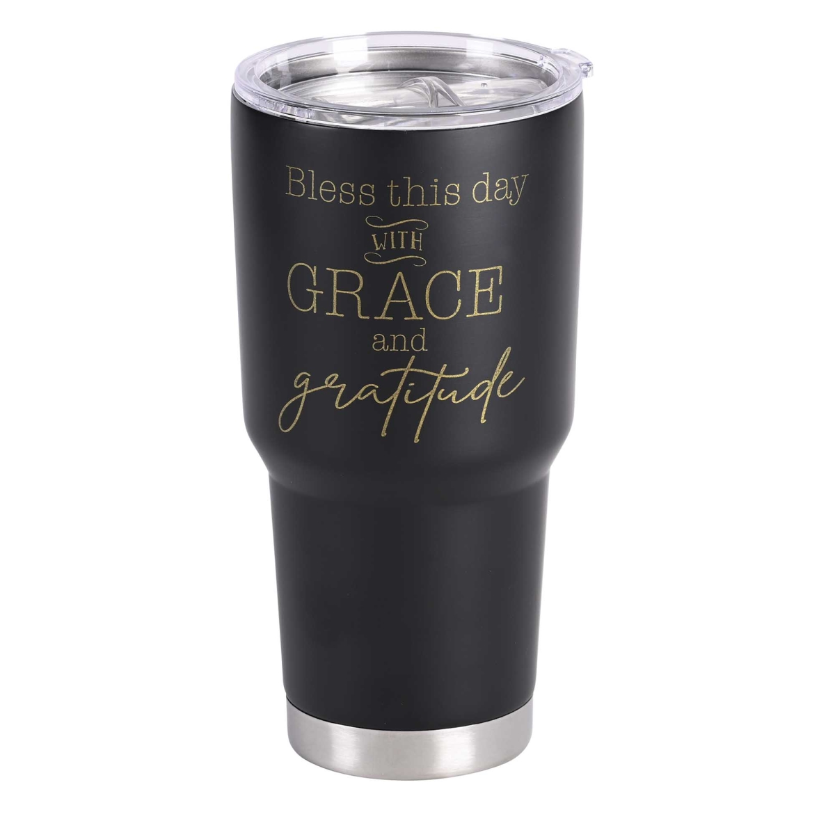 Picture of Dicksons SSTUM30B-29 Tumbler Bless This Day Black 30 Oz