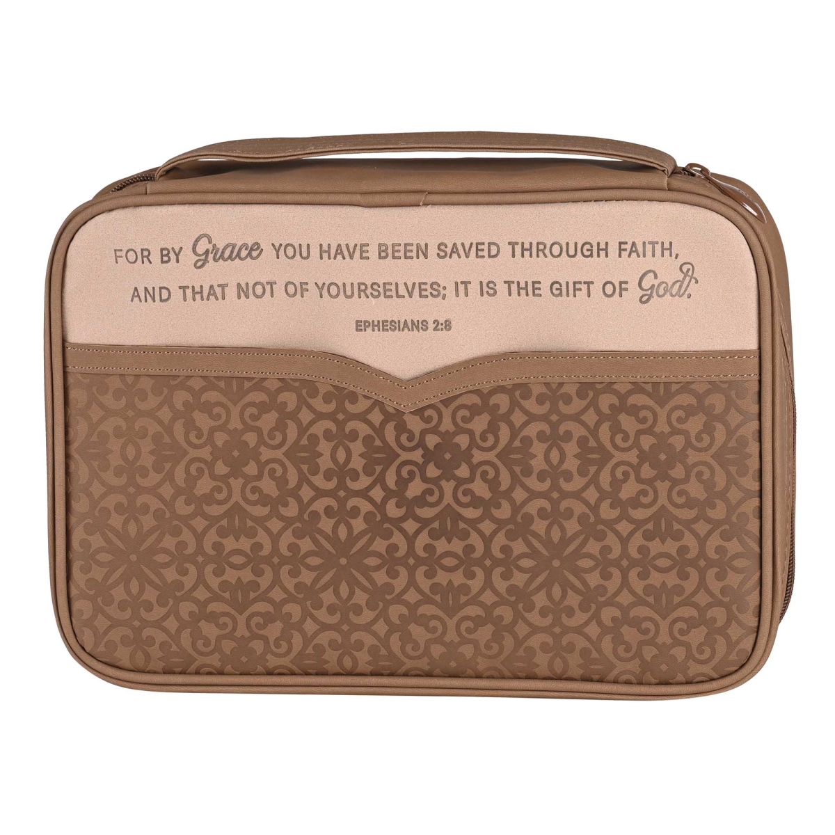 BCV-L219 Bible Case Vinyl By Grace Eph.2:8 Large