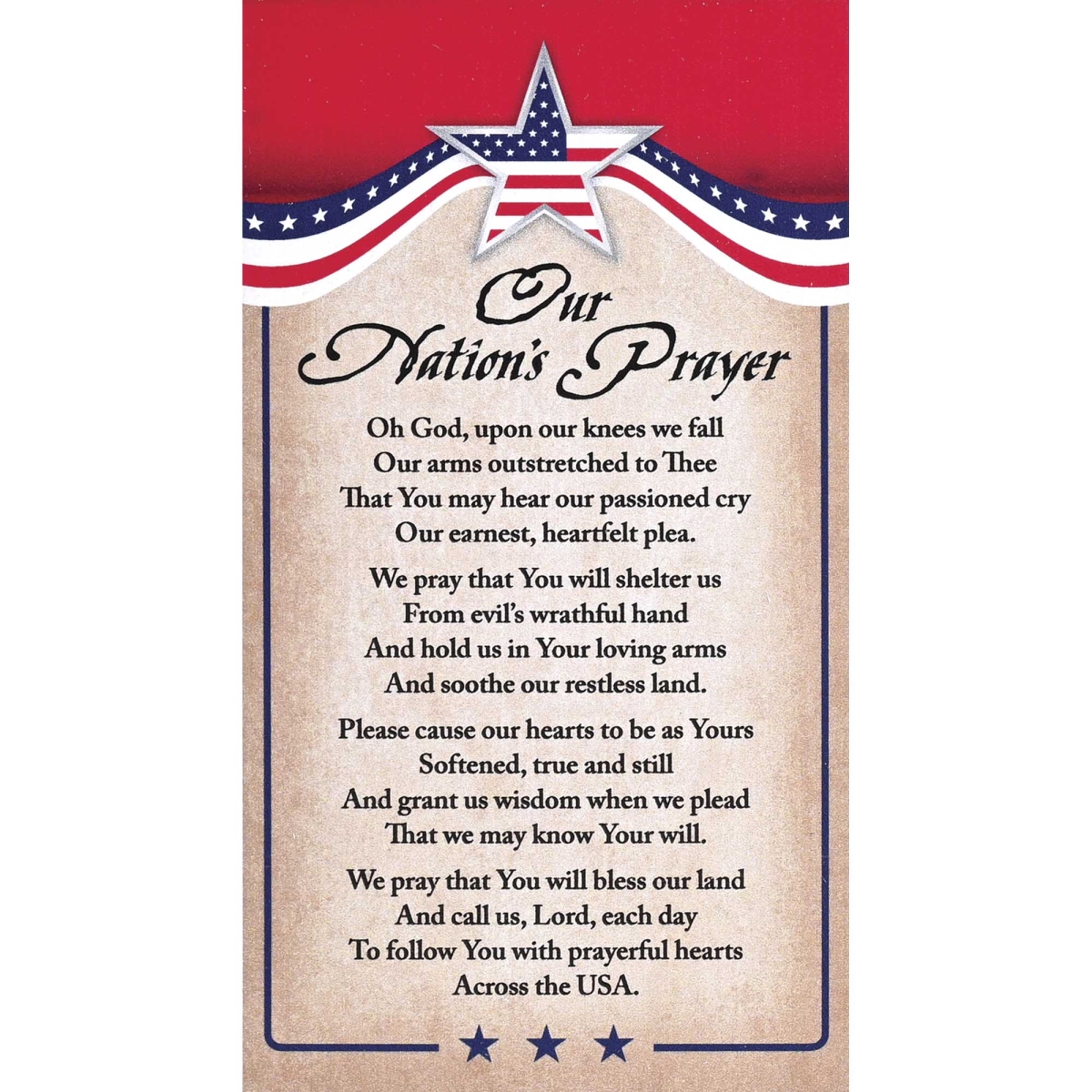 MAG-1056 Magnet Our Nations Prayer 2.75X5