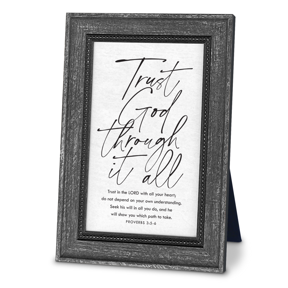 40276 Plaque Trust God Proverbs 3:5-6