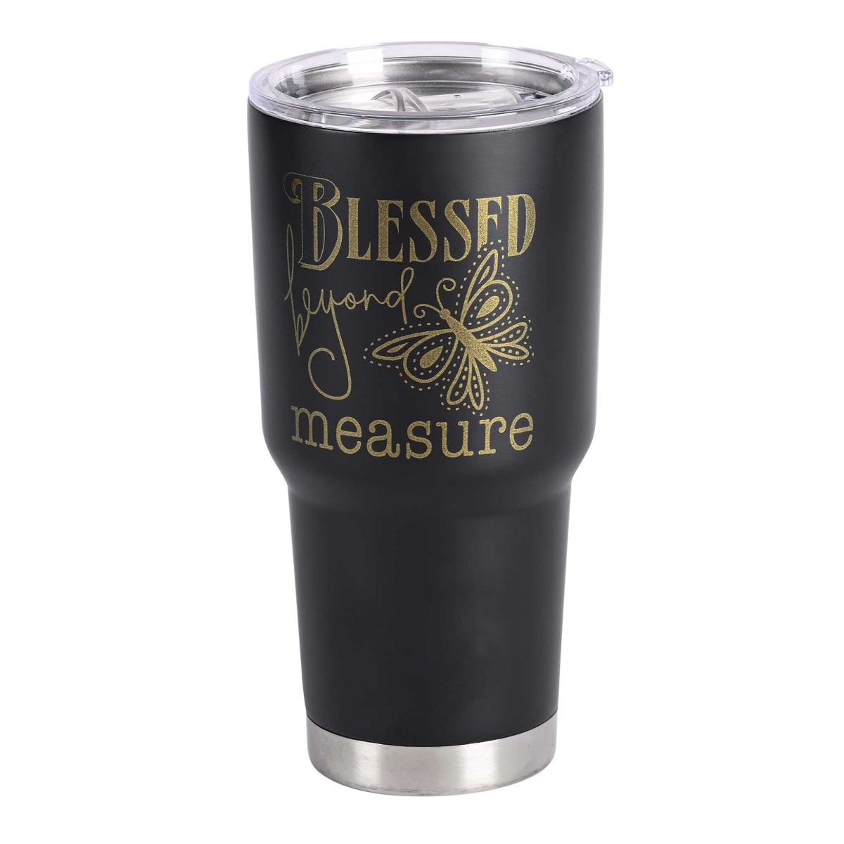 Picture of Dicksons SSTUM30B-28 Tumbler Blessed Beyond Black 30 Oz