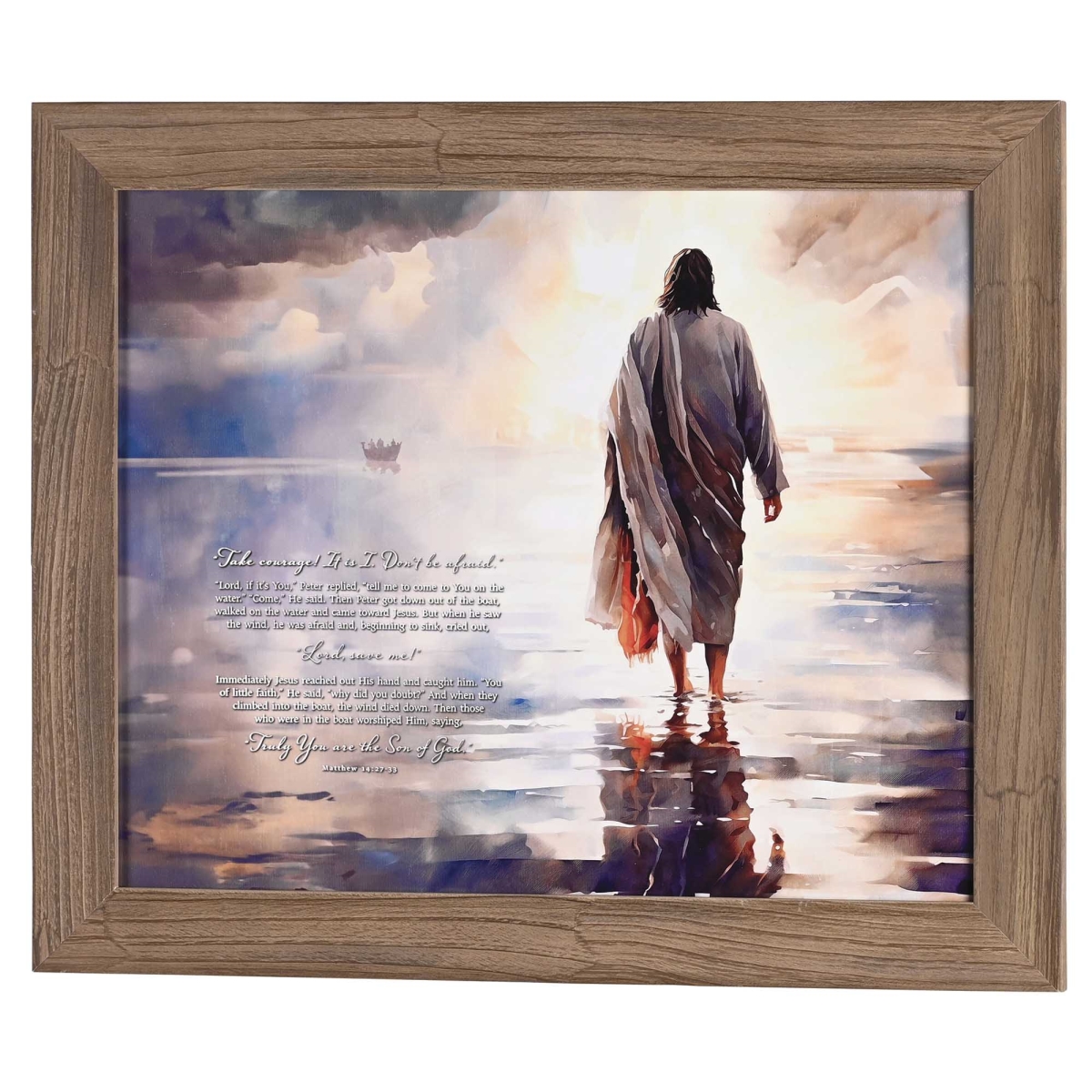 Picture of Dicksons 28BW-2016-854 Framed Wall Art Jesus Walking On Water