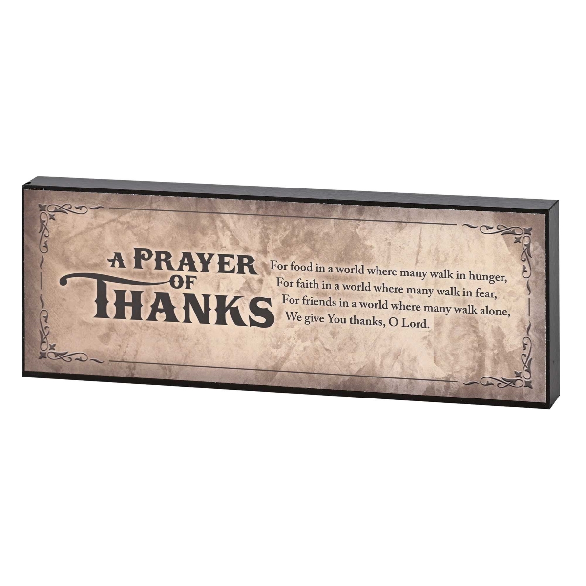Picture of Dicksons PLK83-100  Tabletop Plaque Prayer Of Thanks MDF