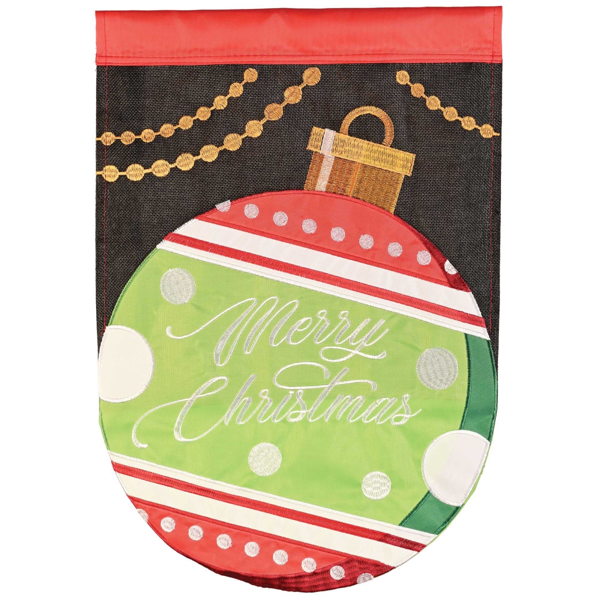 M001867 Flag Merry Christmas Ornament 29x42