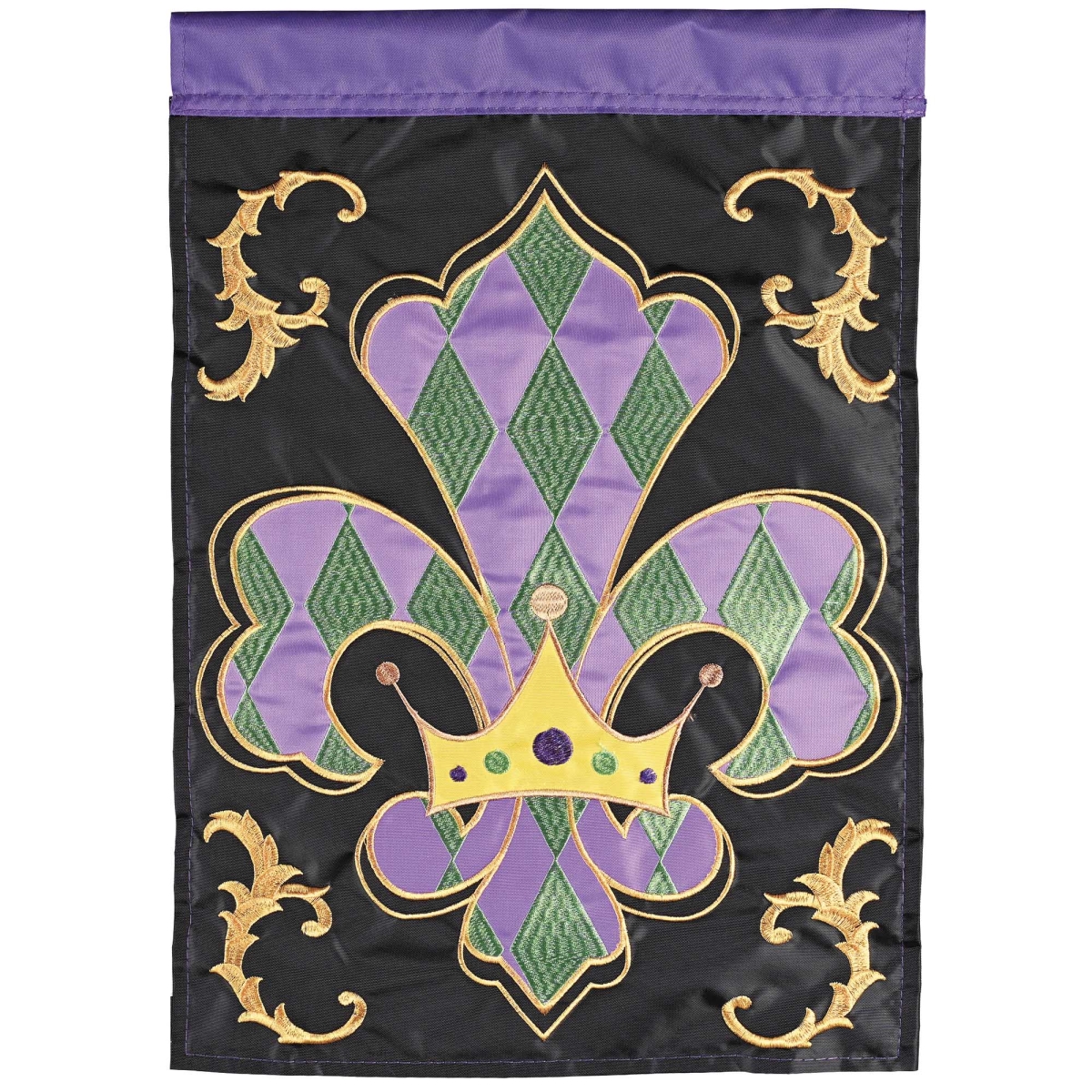 M011997 Flag Regal Fleur De Lis 13x18