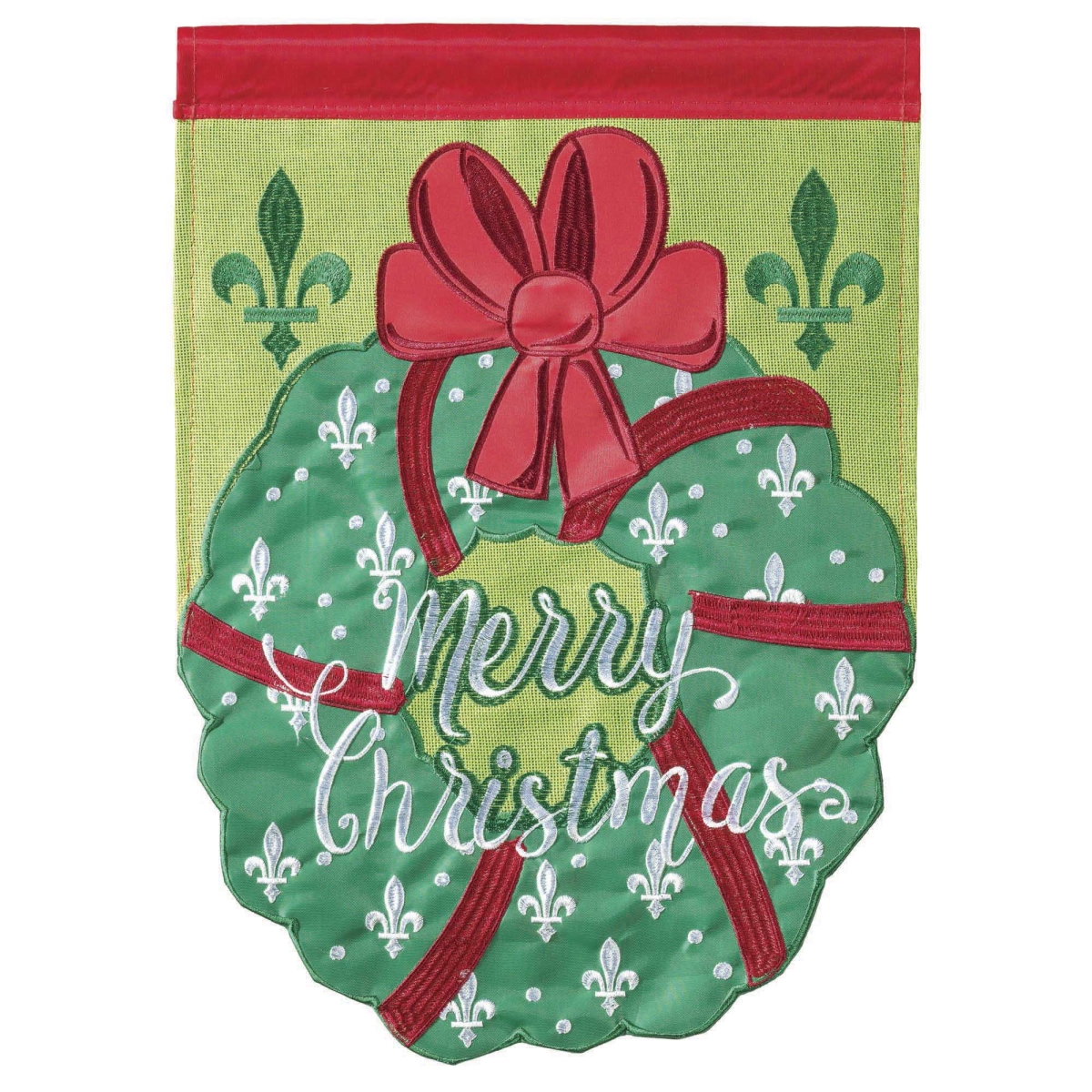 M001013 Flag Christmas Wreath 29x42