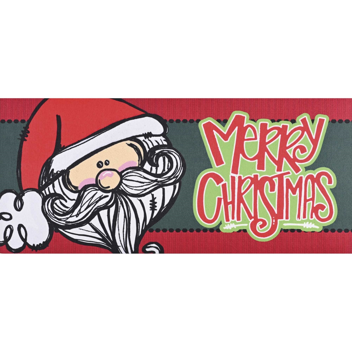 DM012019 Doormat Insert Santa Merry Christmas