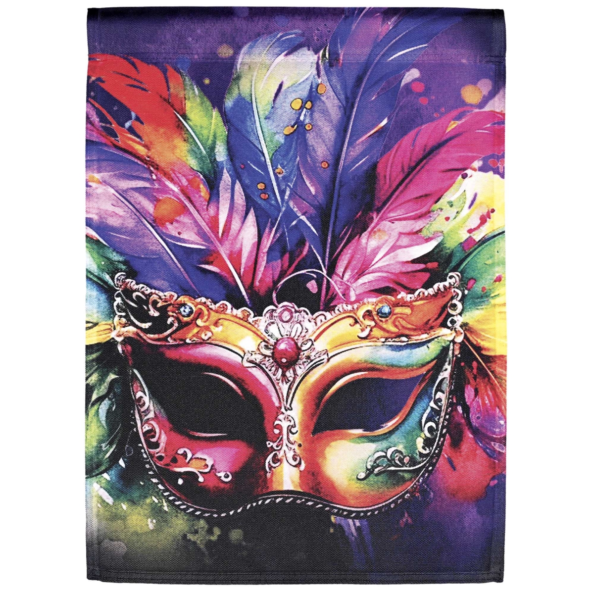 M080273 Flag Mardi Gras Mask 13x18