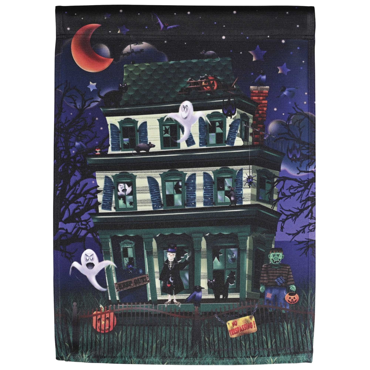 M080285 Flag Haunted House 13x18