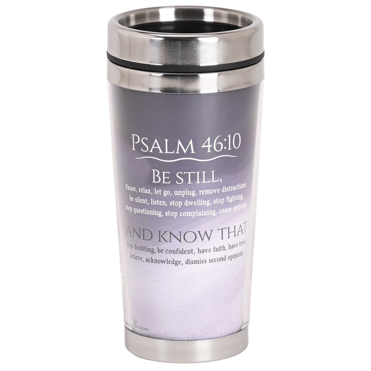 SSMUG-387 Be Still & Know I Am God Travel Mug - Blue