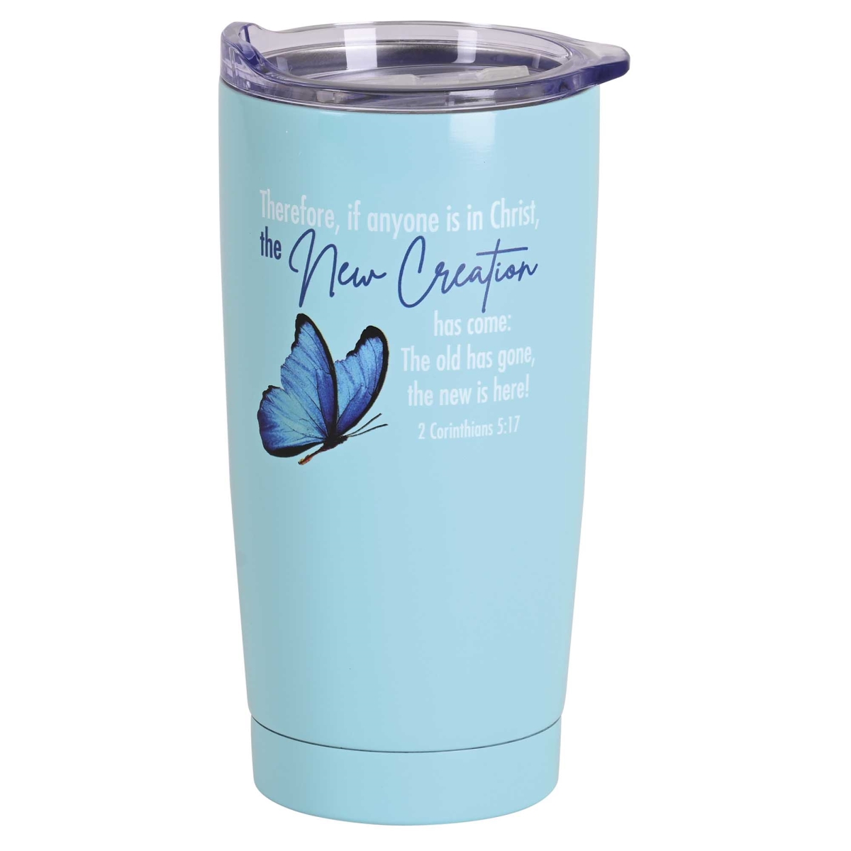 Picture of Dicksons SSTUMT-100 20 oz Tumbler Butterfly Creation Teal, Blue