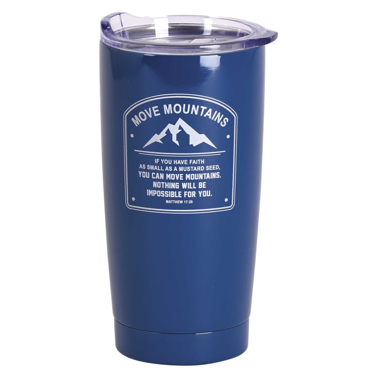 Picture of Dicksons SSTUMN-106 20 oz Move Mountains Tumbler - Navy Blue