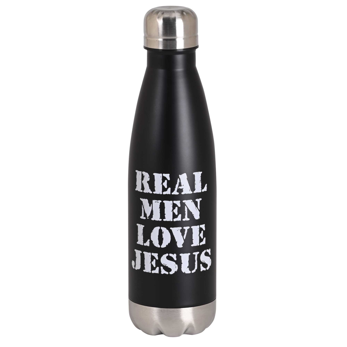 Picture of Dicksons SSWBBLK-22 17 oz Men Love Jesus Water Bottle - Black