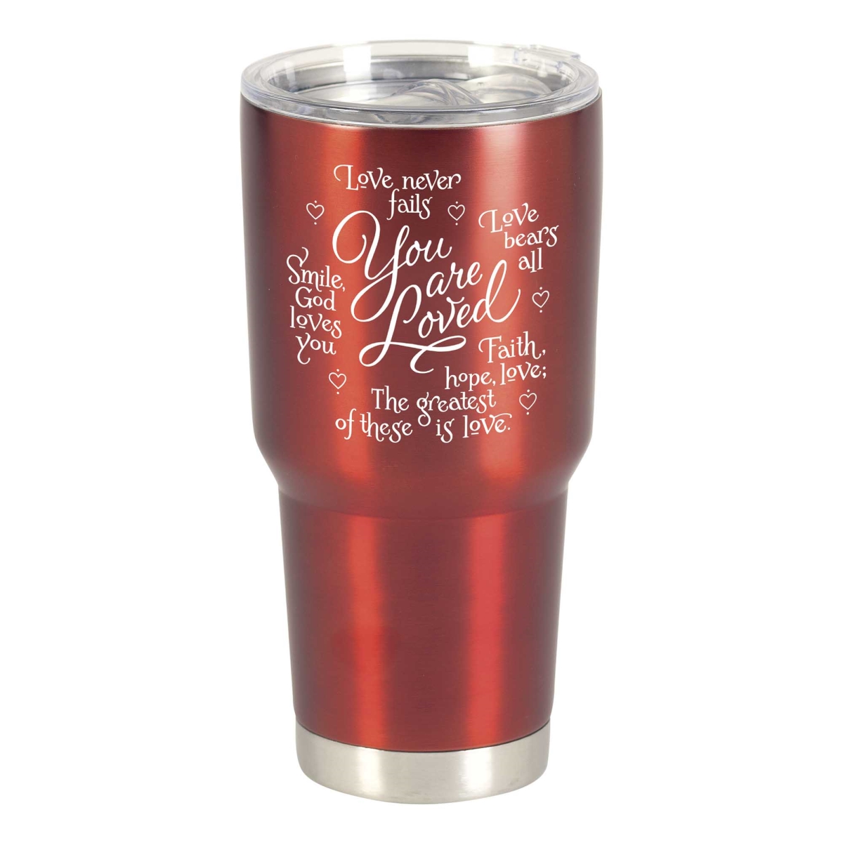 Picture of Dicksons SSTUM30R-26 30 oz You Are Loved Tumbler - Red