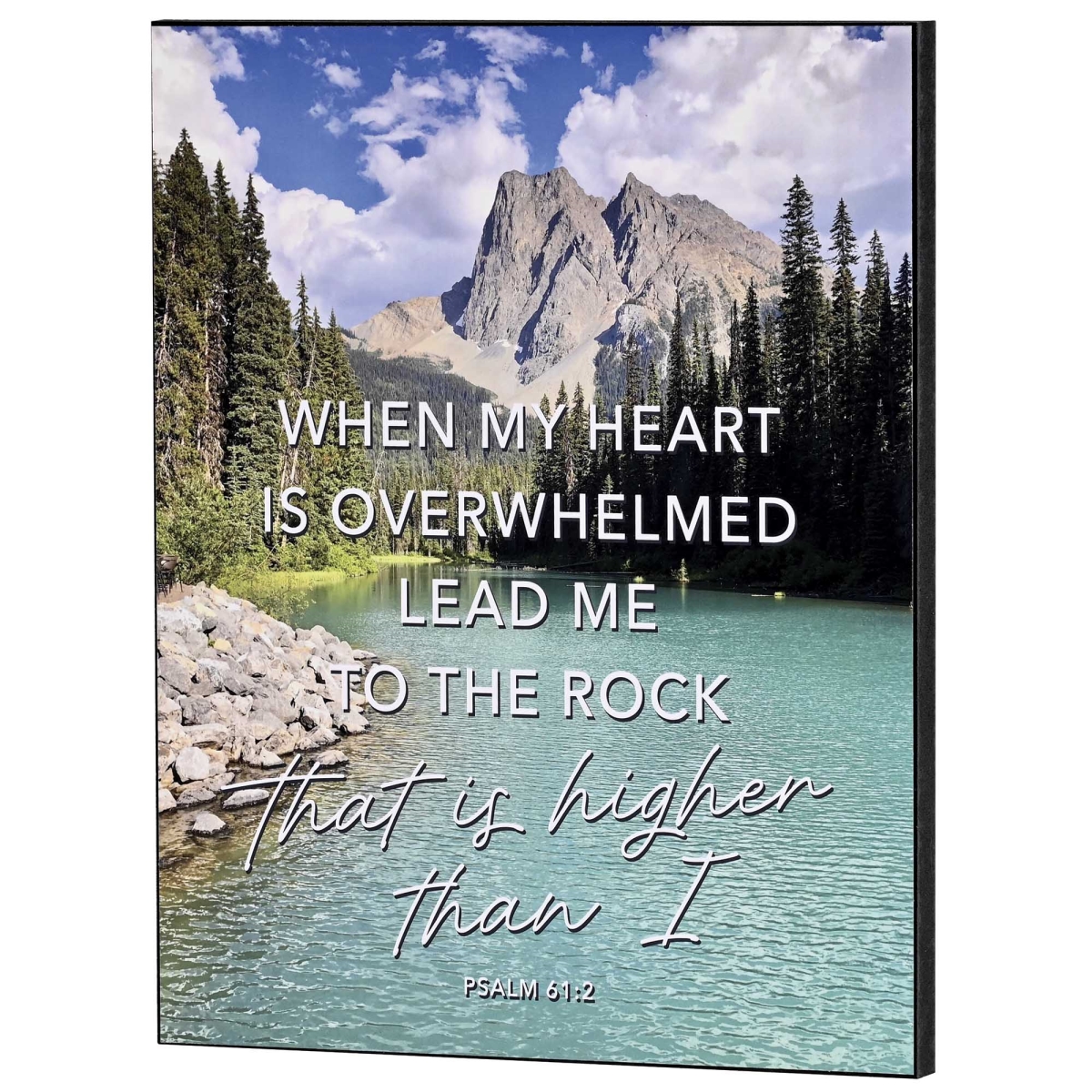 PLK1114-391 Wall Plaque Nature Heart Overwhelmed, Blue