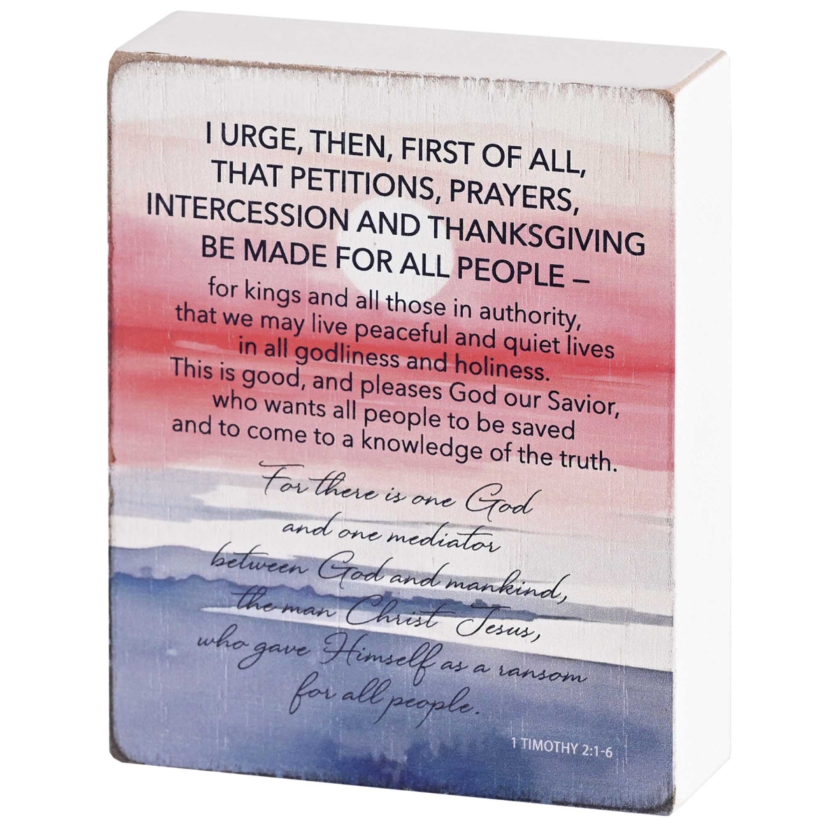 TPLK34-342 Thanksgiving Sunrise Tabletop Plaque - Blue