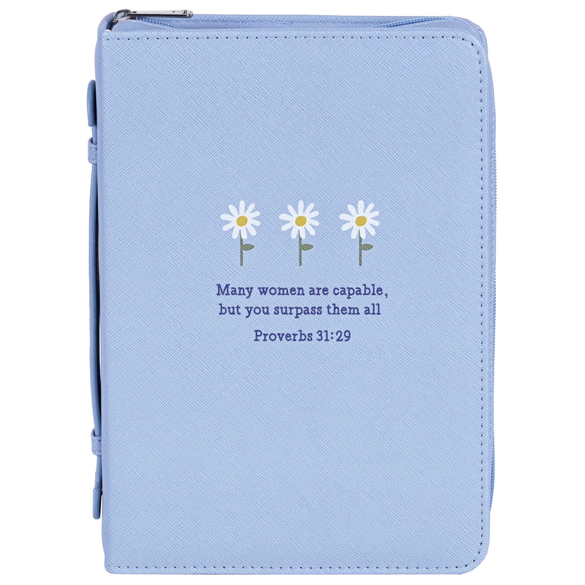 28731XL Many Women Are Capable Bible Case - Blue - Extra Large