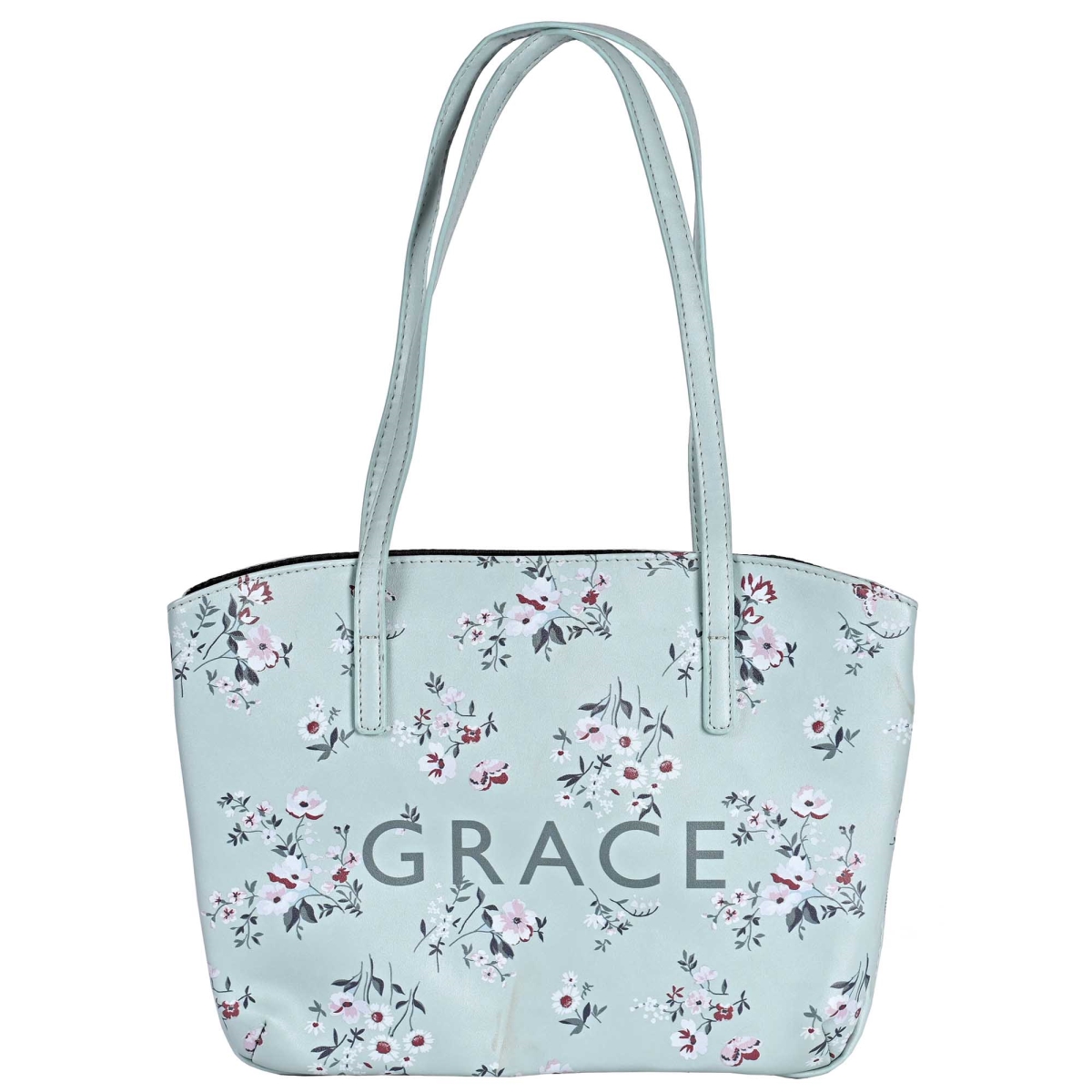 28885XL Wedge Grace Floral Bible Case - Mint Green - Extra Large