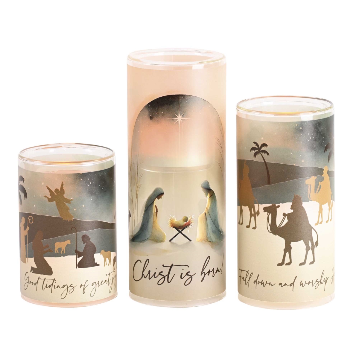 GCH-SET3S Candleholder Set Nativity