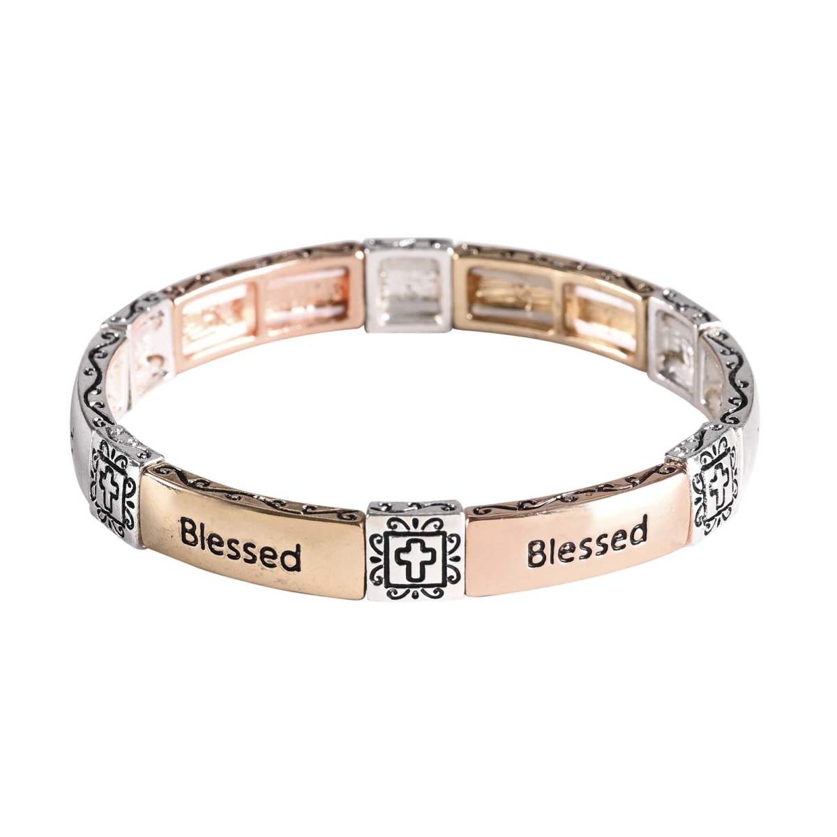 30-8072T Bracelet Blessed Tile Stretch