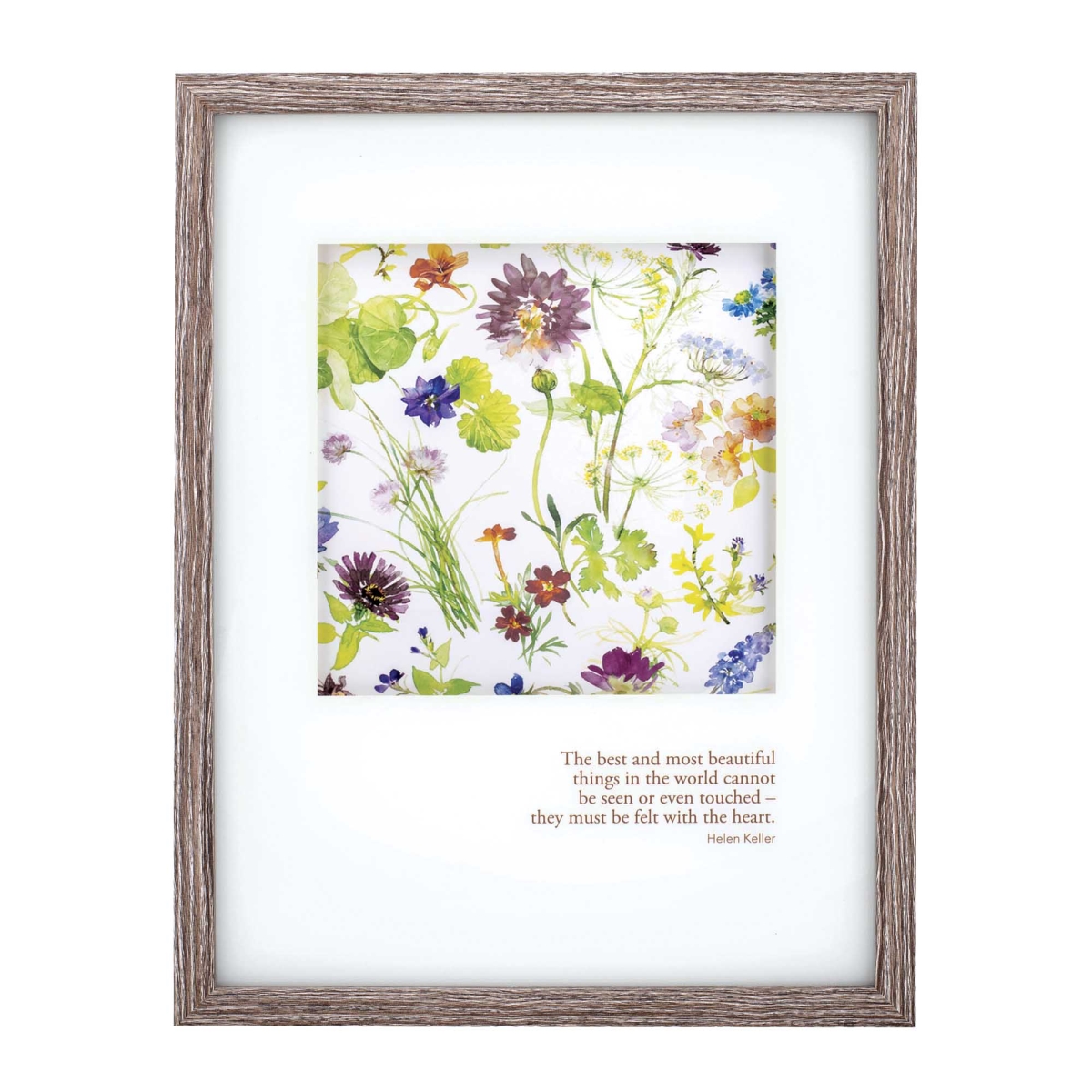 FRM1005 Framed Wall Felt With The Heart 12x16