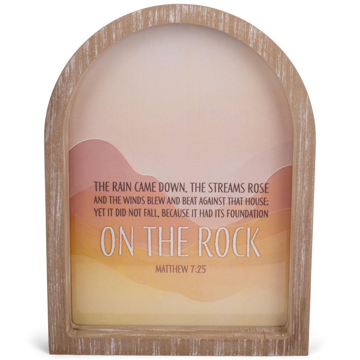 FRMAS16 Framed Arch On The Rock Matt.7:25 11x15