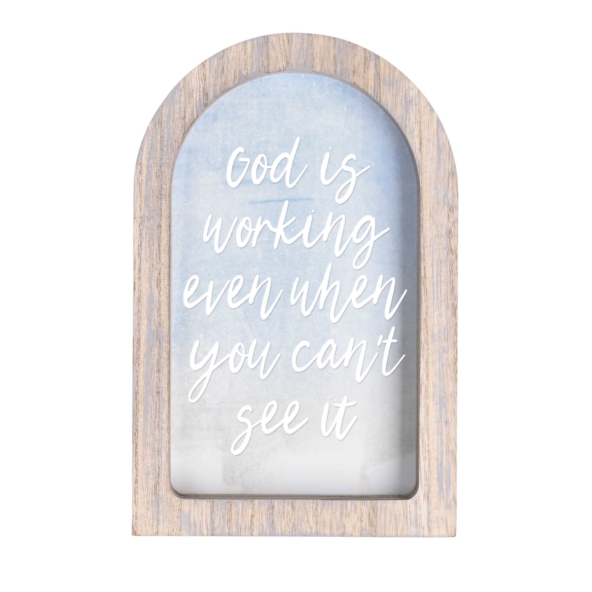 FRMA201 Framed Arch Never Regret Gray 9x13