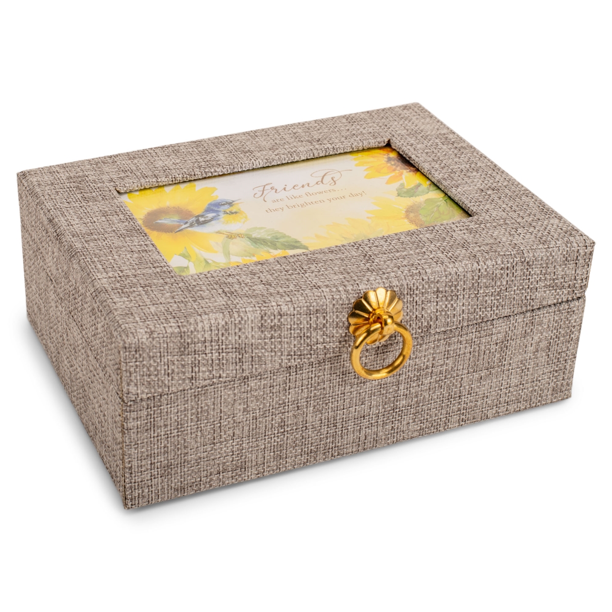 Picture of Dicksons LBGSSET3 Stationery Set Linen Gray Bird Thank You