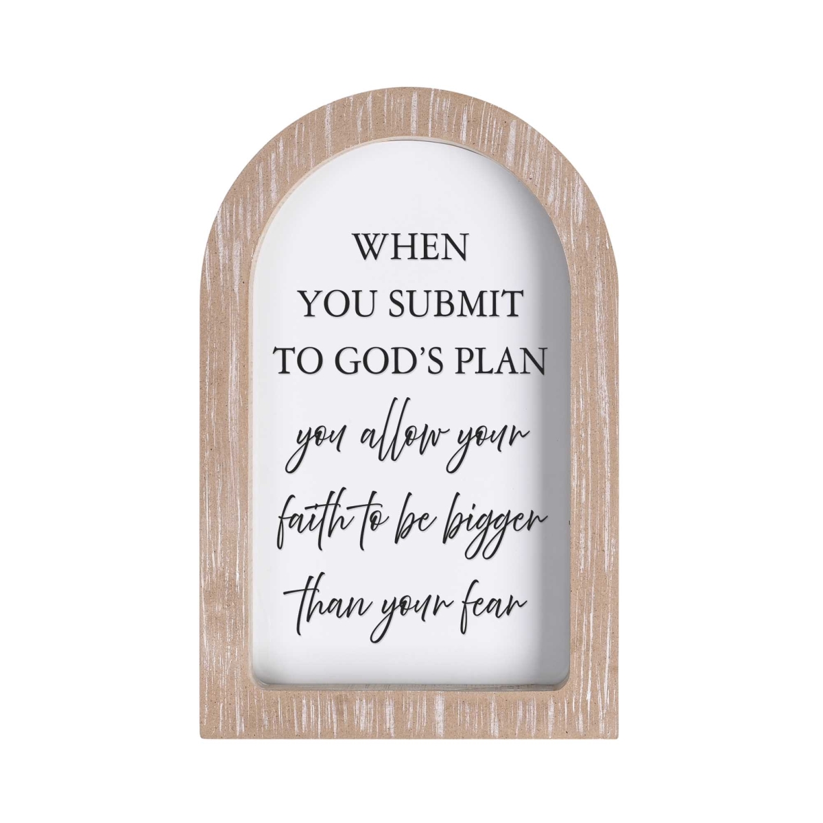 FRMA35 Framed Arch When You Submit White 7x11