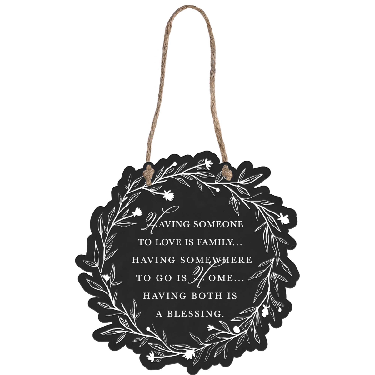 WPLQM-28 Wall Hanging Metal Wreath Blessing