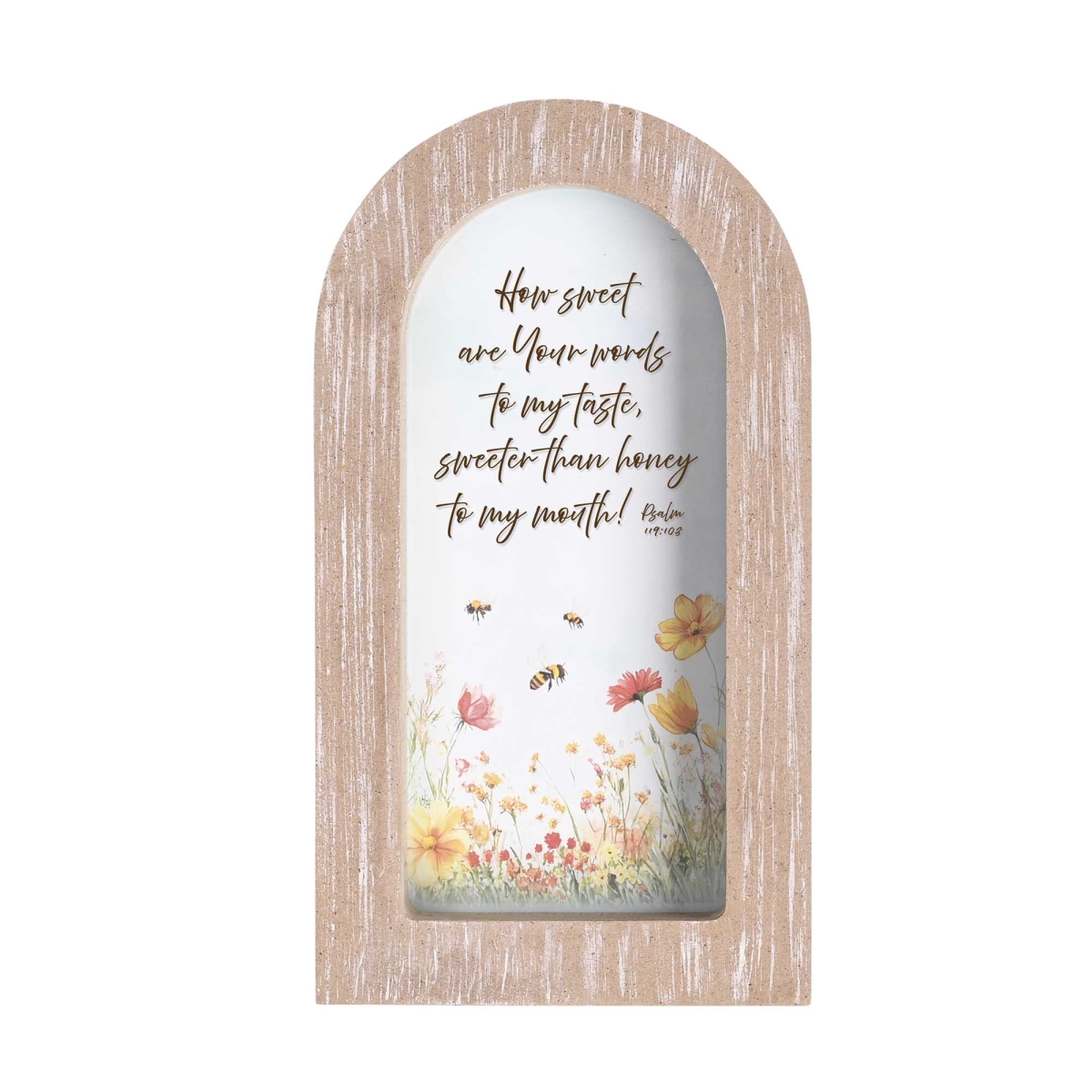 FRMA44 Framed Arch How Sweet Are Your White 5x8
