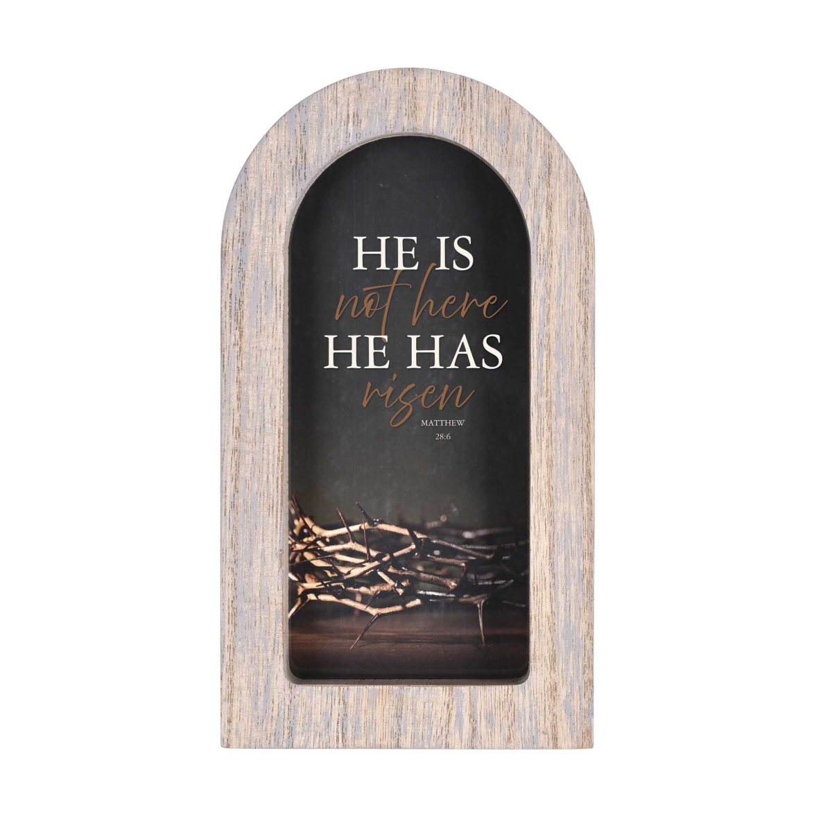 FRMA41 Framed Arch Crown He Is Not Gray 5x8