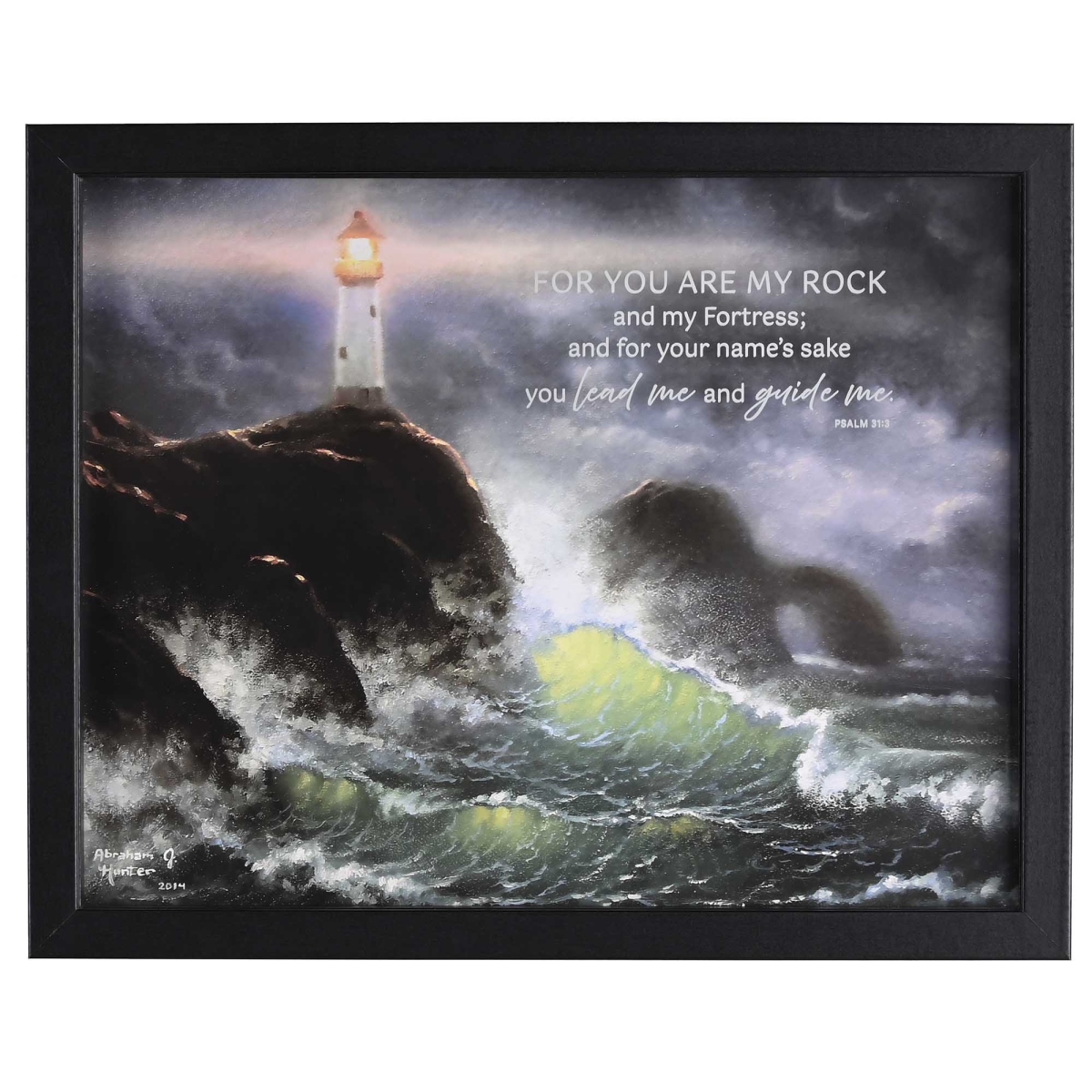 FRMWDBL-1411-85 Framed Wall Art Lighthouse You Are 14x11
