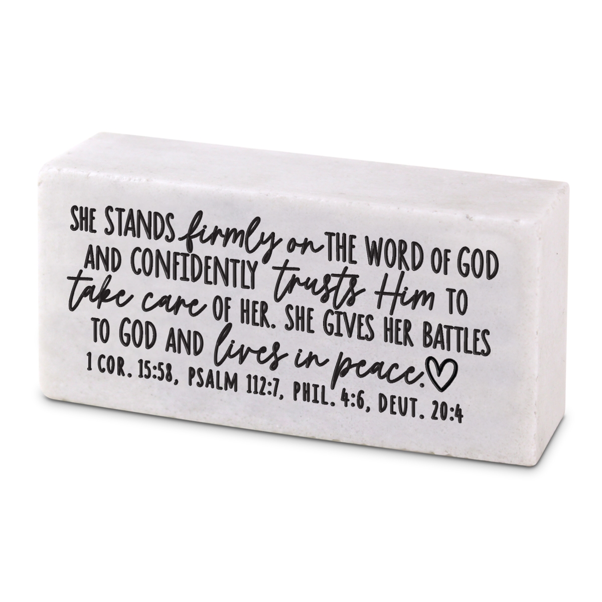 40471 Scripture Block She Stand Firmly On Word
