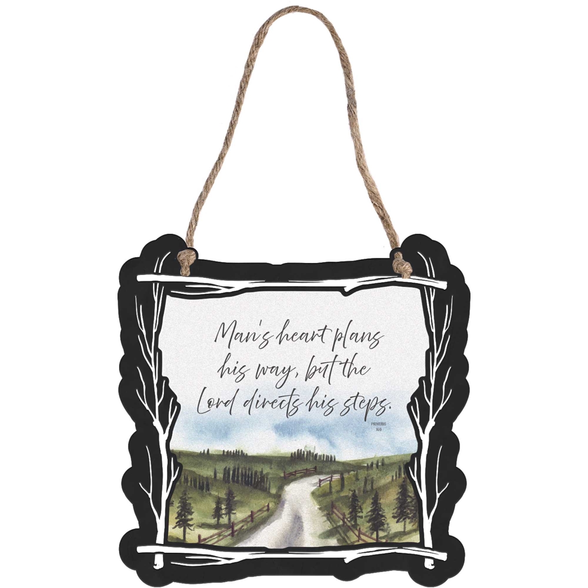 WPLQM-31 Wall Hanging Metal Twig Frame Mans Heart