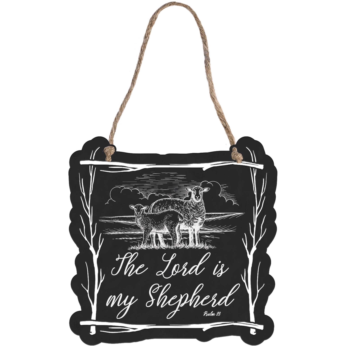 WPLQM-30 Wall Hanging Metal Twig Frame Shepherd