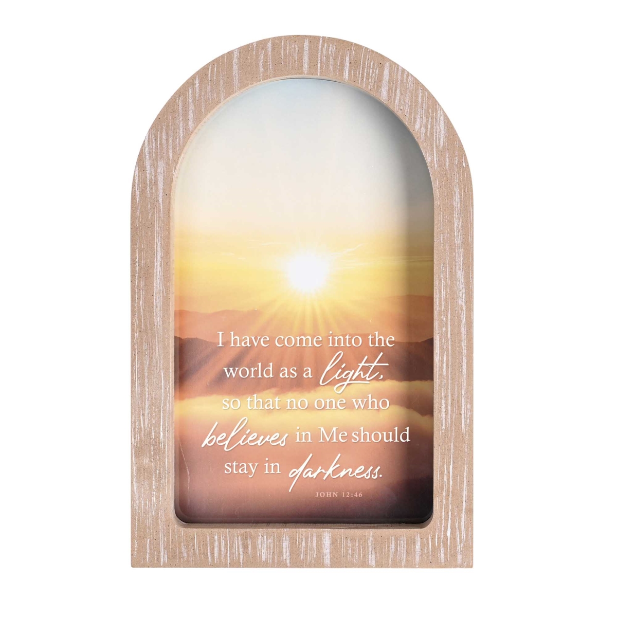 FRMA34 Framed Arch I Have Come Into White 7x11