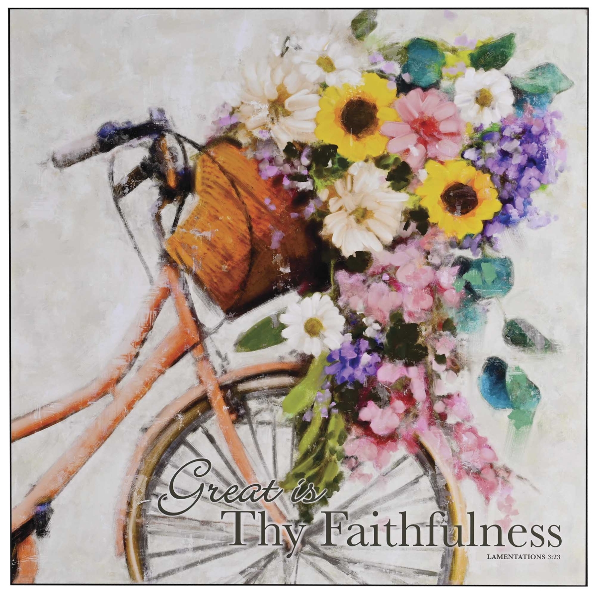 PLK2020-410 Wall Plaque Thy Faithfulness 20x20