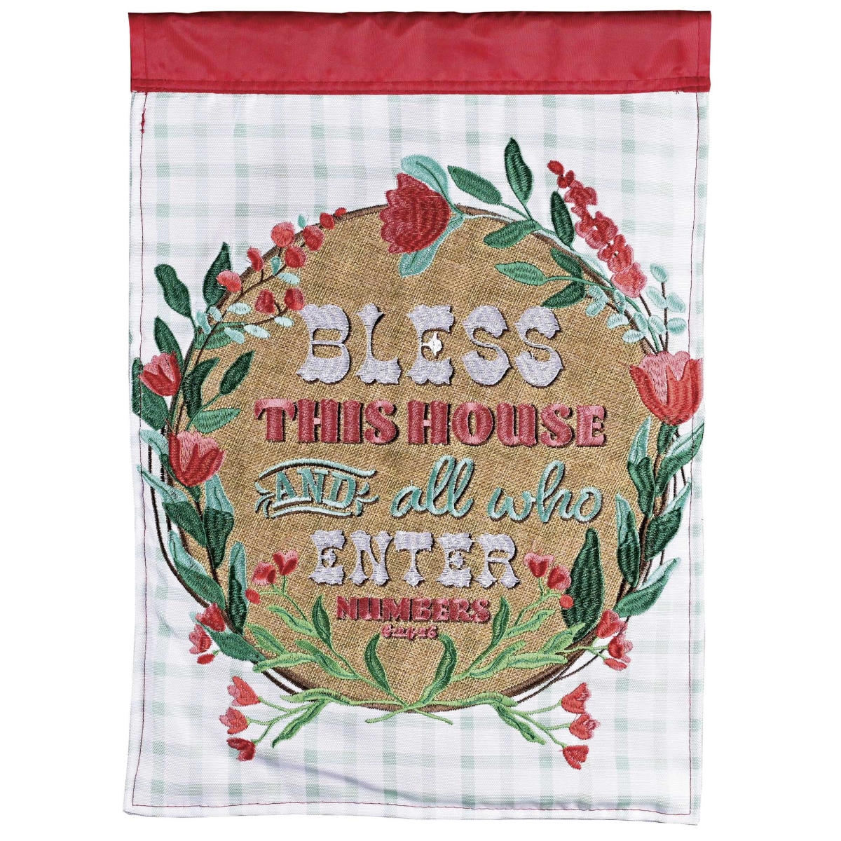 FLAG-2162 Garden Flag Bless This House And All Who