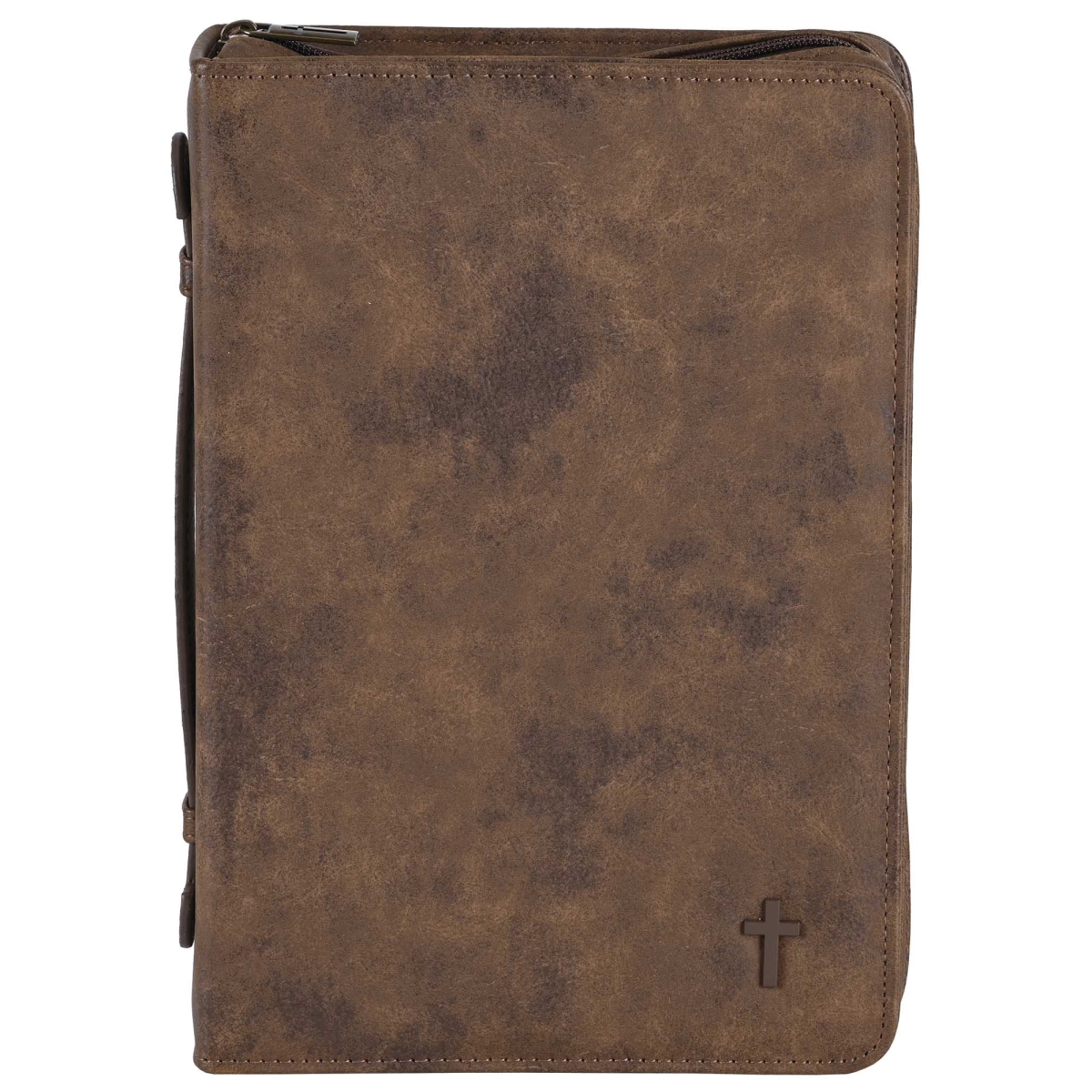 Picture of Dicksons 26928XL Bible Case Cross Suede-Look Brown XLrg