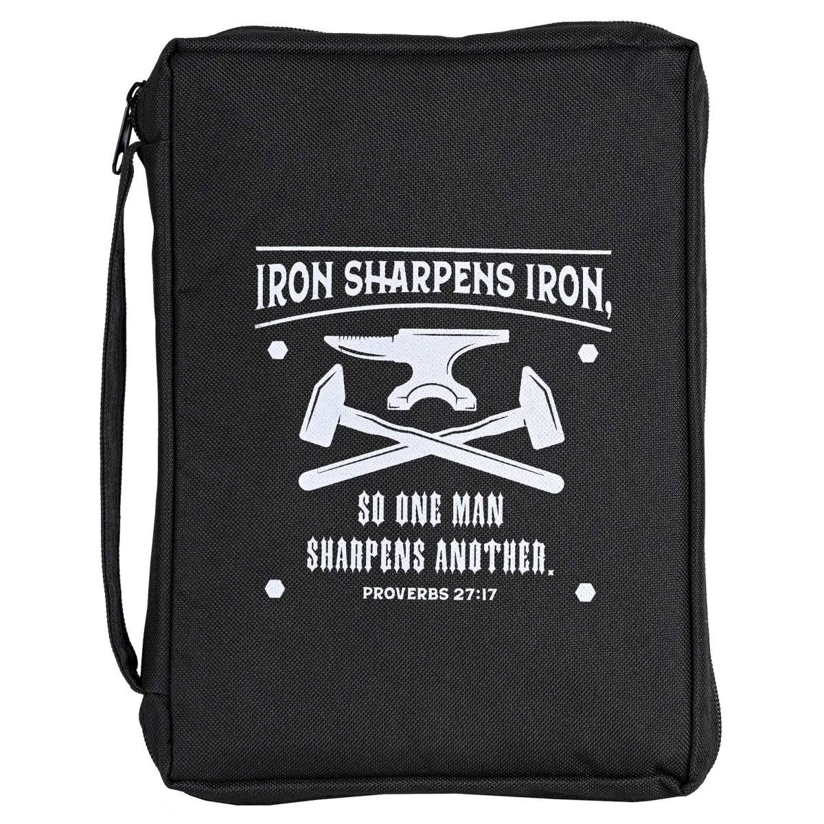 Picture of Dicksons BCK-L1037 Bible Case Iron Sharpens Iron Black Lrg