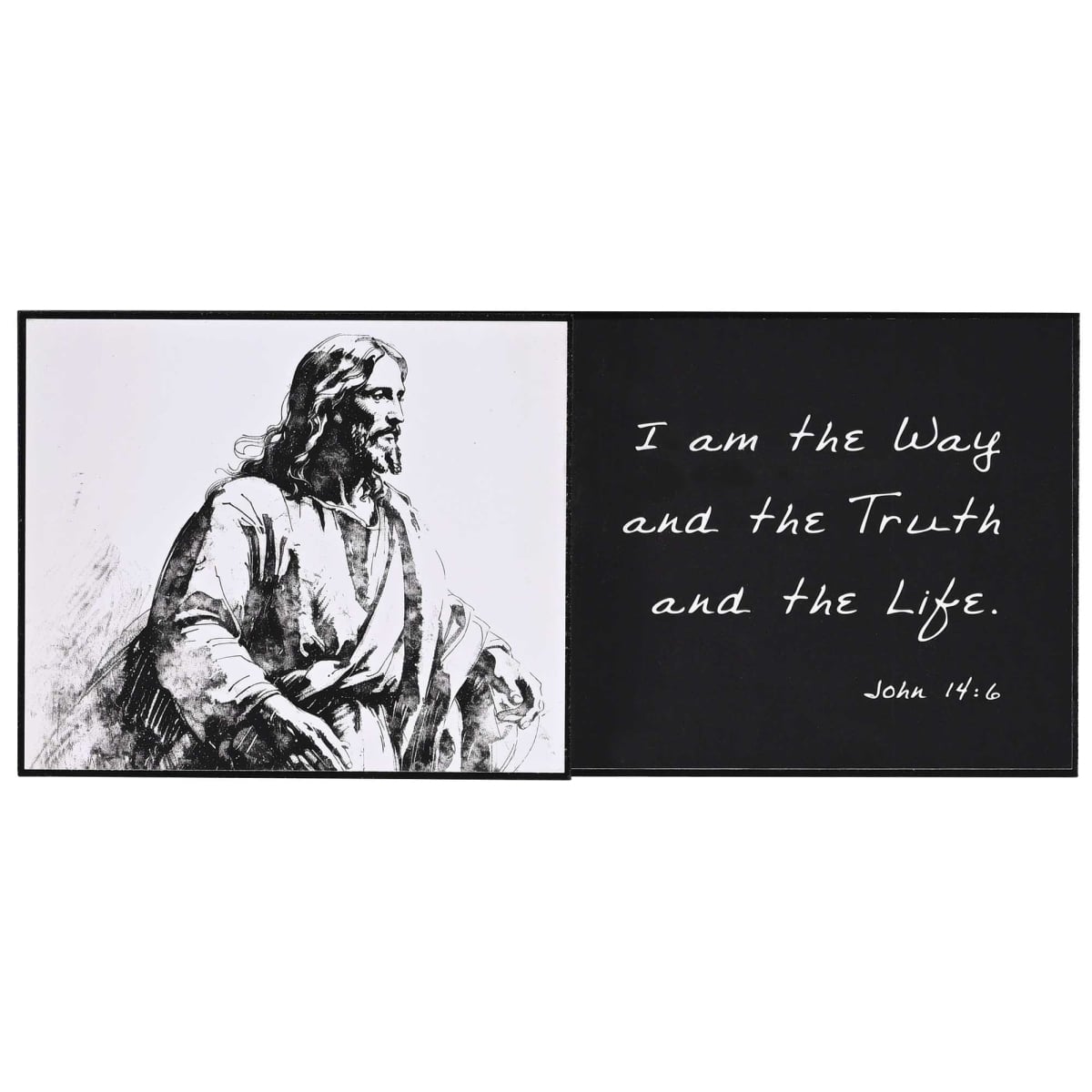 SPLK94-407 Stacked Wall Plaque Jesus I Am The 9x4