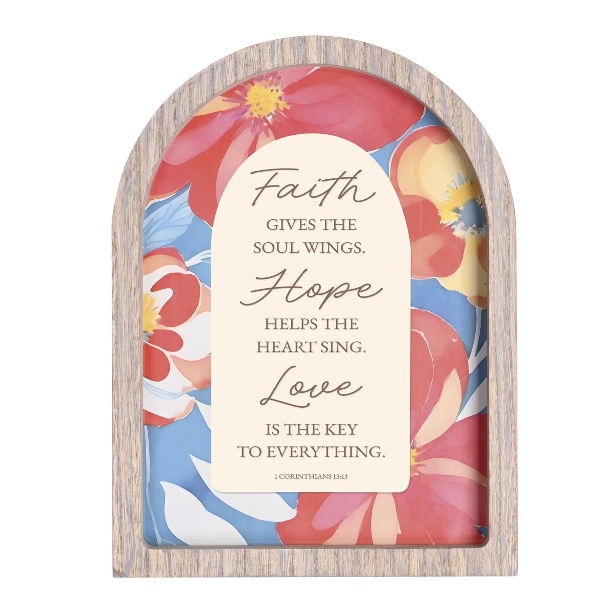 FRMA12 Framed Arch Faith Give The Gray 11x15