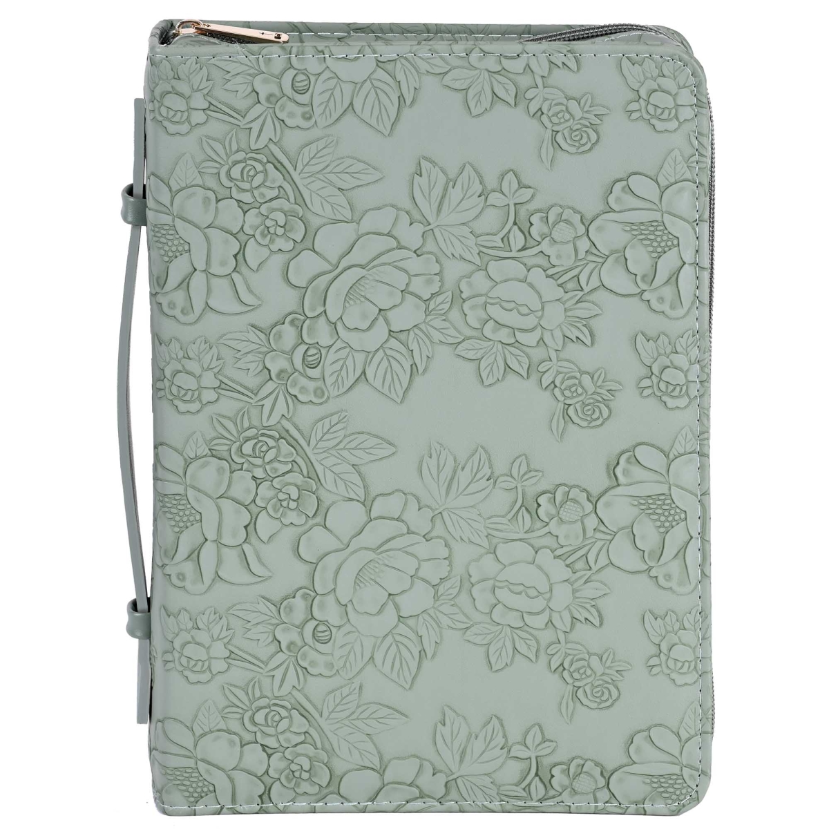 Picture of Dicksons 27024XL Bible Case Sculpted Floral Green XLarge