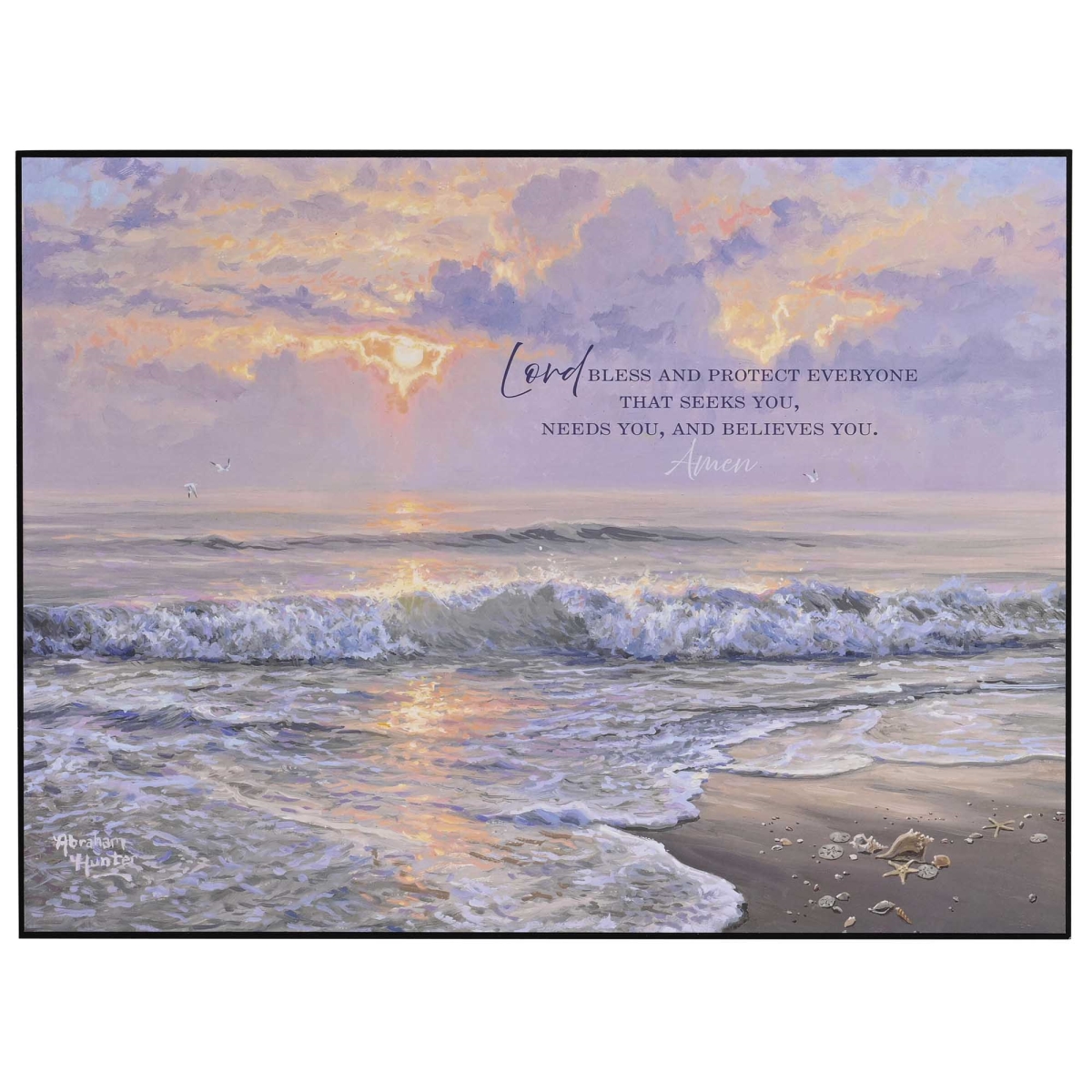 PLK1612-414 Wall Plaque Lord Bless And Protect 16x12