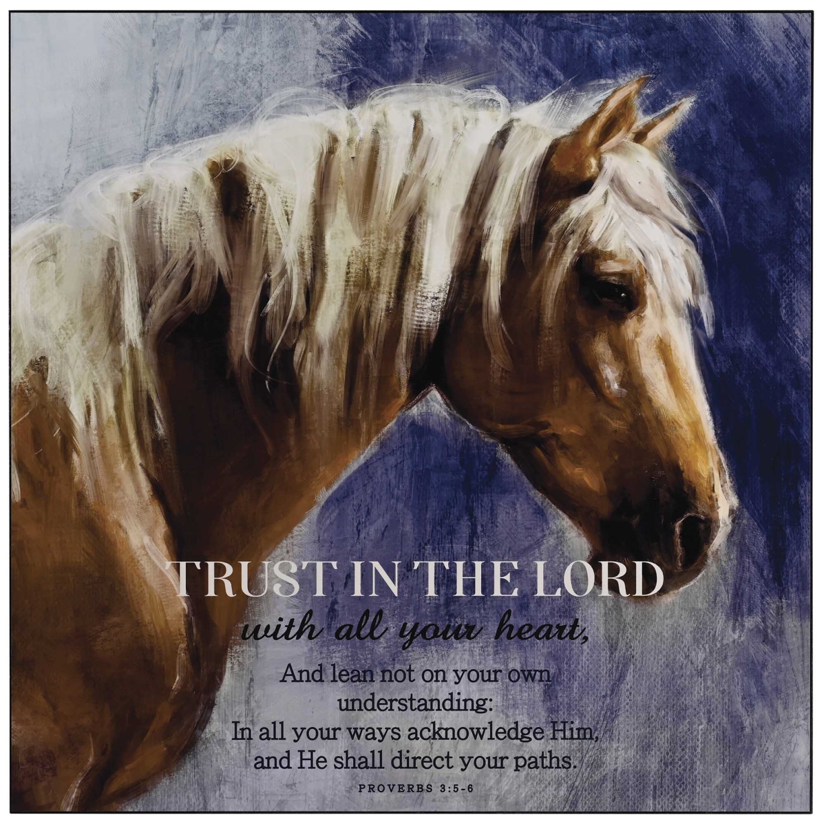PLK1616-413 Wall Plaque Trust In The Lord 16x16