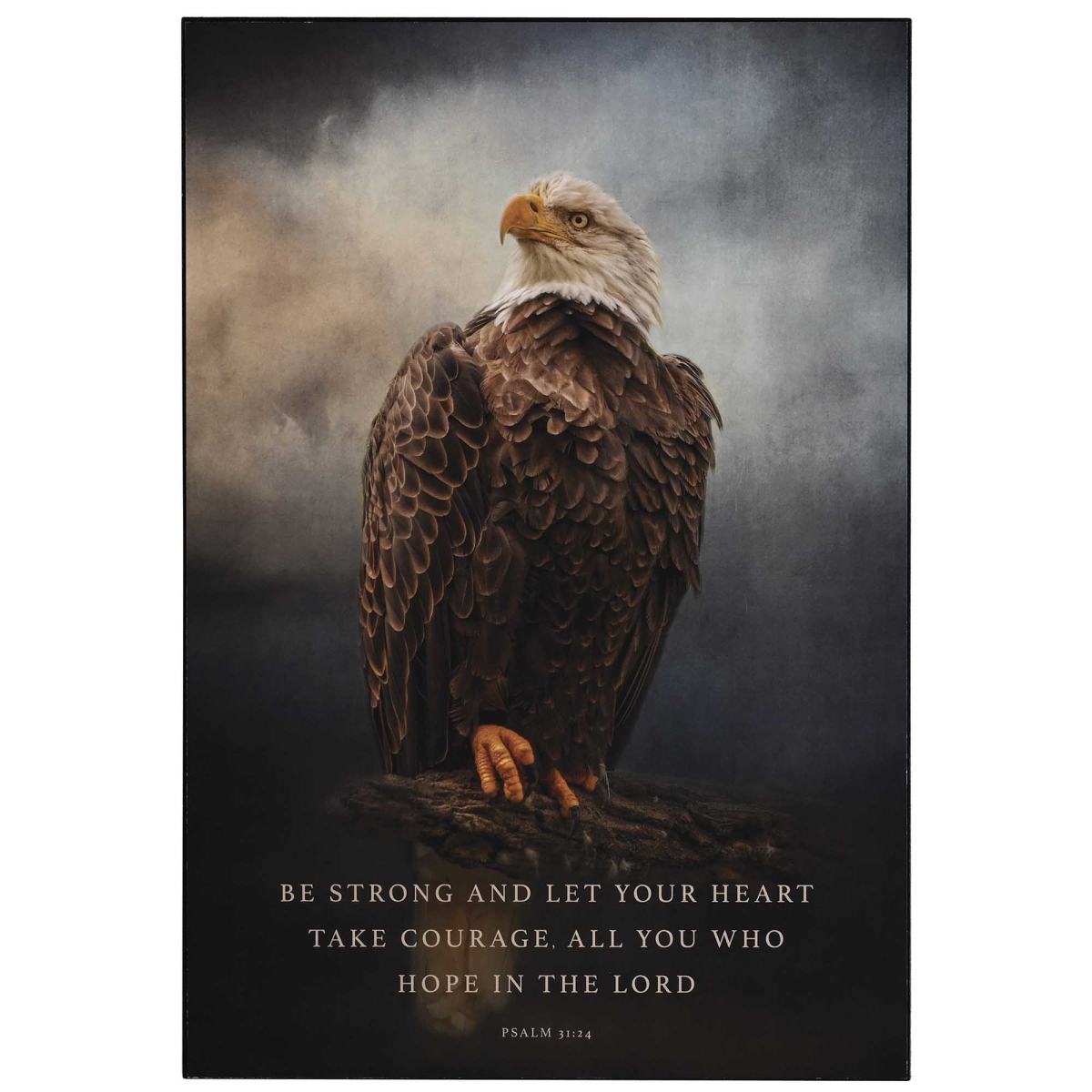 PLK1116-423 Wall Plaque Eagle Be Strong And 11x16