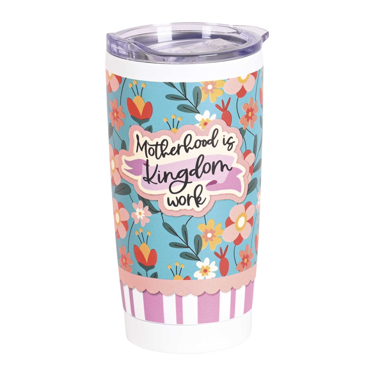 Picture of Dicksons SSTUMW-180 Tumbler Motherhood Is Kingdom Work White