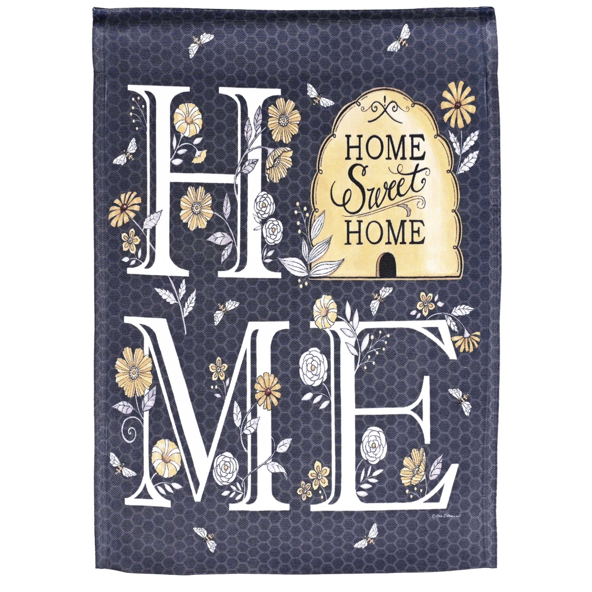 M080259 Flag Bee Home Sweet Home 13x18