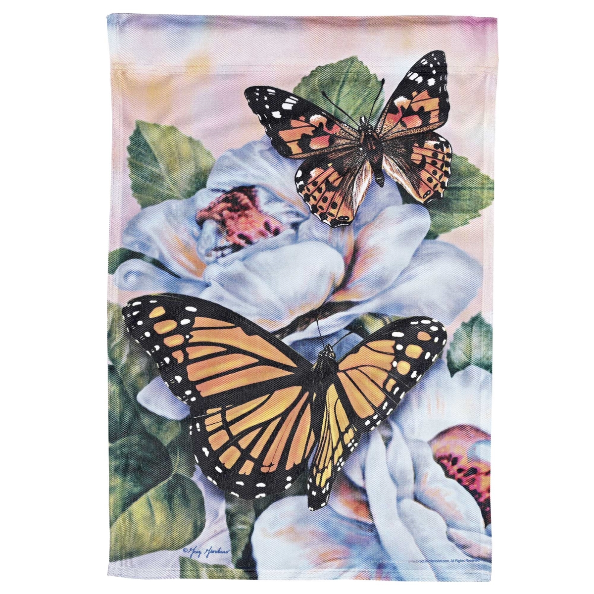 M080256 Flag Monarch Butterflies 13x18